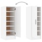 vidaXL Schuhschrank Weiß 32x35x92 cm Holzwerkstoff vidaXL Schuhschrank Weiß 32x35x92 cm Holzwerkstoff