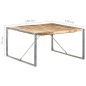 vidaXL Esstisch 140x140x75 cm Raues Mangoholz vidaXL Esstisch 140x140x75 cm Raues Mangoholz