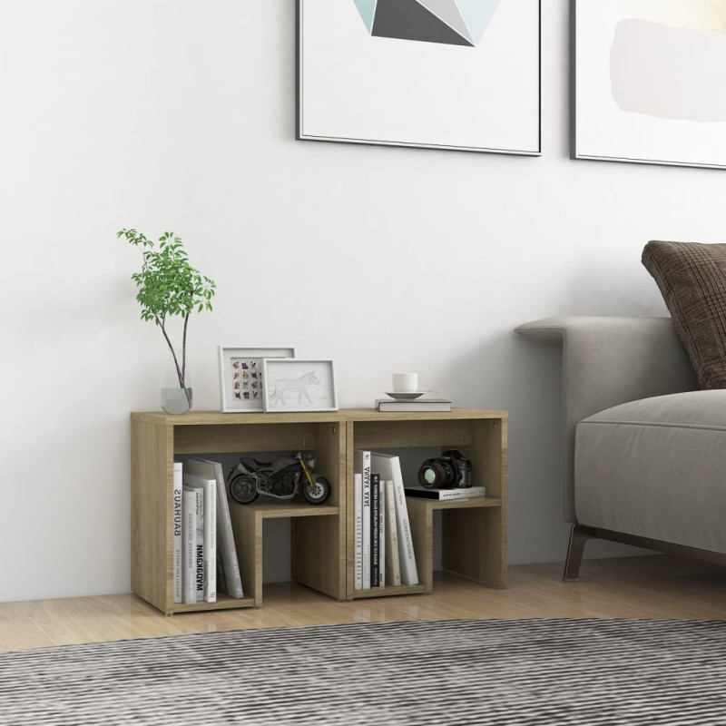 vidaXL Nachttische 2 Stk. Sonoma-Eiche 40x30x40 cm Holzwerkstoff vidaXL Nachttische 2 Stk. Sonoma-Eiche 40x30x40 cm Holzwerkstoff