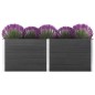 vidaXL Garten-Hochbeet 250 x 100 x 91 cm WPC Grau vidaXL Garten-Hochbeet 250 x 100 x 91 cm WPC Grau