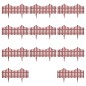 vidaXL Rasenkanten 17 Stk. Braun 10 m PP vidaXL Rasenkanten 17 Stk. Braun 10 m PP