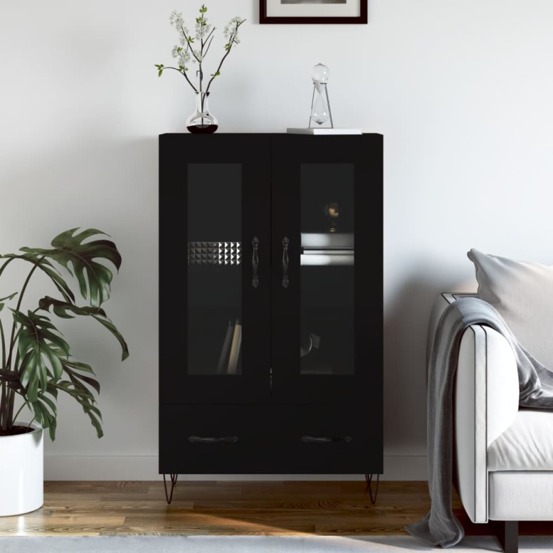 vidaXL Highboard Schwarz 69,5x31x115 cm Holzwerkstoff vidaXL Highboard Schwarz 69,5x31x115 cm Holzwerkstoff
