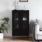 vidaXL Highboard Schwarz 69,5x31x115 cm Holzwerkstoff vidaXL Highboard Schwarz 69,5x31x115 cm Holzwerkstoff
