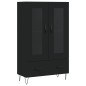 vidaXL Highboard Schwarz 69,5x31x115 cm Holzwerkstoff vidaXL Highboard Schwarz 69,5x31x115 cm Holzwerkstoff