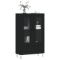vidaXL Highboard Schwarz 69,5x31x115 cm Holzwerkstoff vidaXL Highboard Schwarz 69,5x31x115 cm Holzwerkstoff