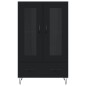 vidaXL Highboard Schwarz 69,5x31x115 cm Holzwerkstoff vidaXL Highboard Schwarz 69,5x31x115 cm Holzwerkstoff
