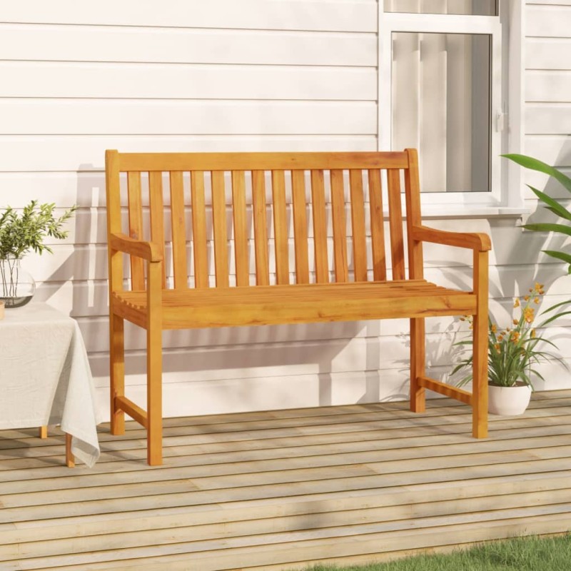 vidaXL Gartenbank 110 cm Massivholz Akazie vidaXL Gartenbank 110 cm Massivholz Akazie