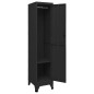 vidaXL Schließfachschrank Schwarz 38x45x180 cm Stahl vidaXL Schließfachschrank Schwarz 38x45x180 cm Stahl