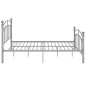 vidaXL Bettgestell Grau Metall 120x200 cm vidaXL Bettgestell Grau Metall 120x200 cm