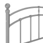 vidaXL Bettgestell Grau Metall 120x200 cm vidaXL Bettgestell Grau Metall 120x200 cm