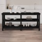 vidaXL Werkbank Schwarz 181x50x80 cm Massivholz Kiefer vidaXL Werkbank Schwarz 181x50x80 cm Massivholz Kiefer