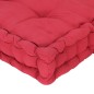 vidaXL Palettenkissen Baumwolle 120×80×10 cm Burgunderrot vidaXL Palettenkissen Baumwolle 120×80×10 cm Burgunderrot