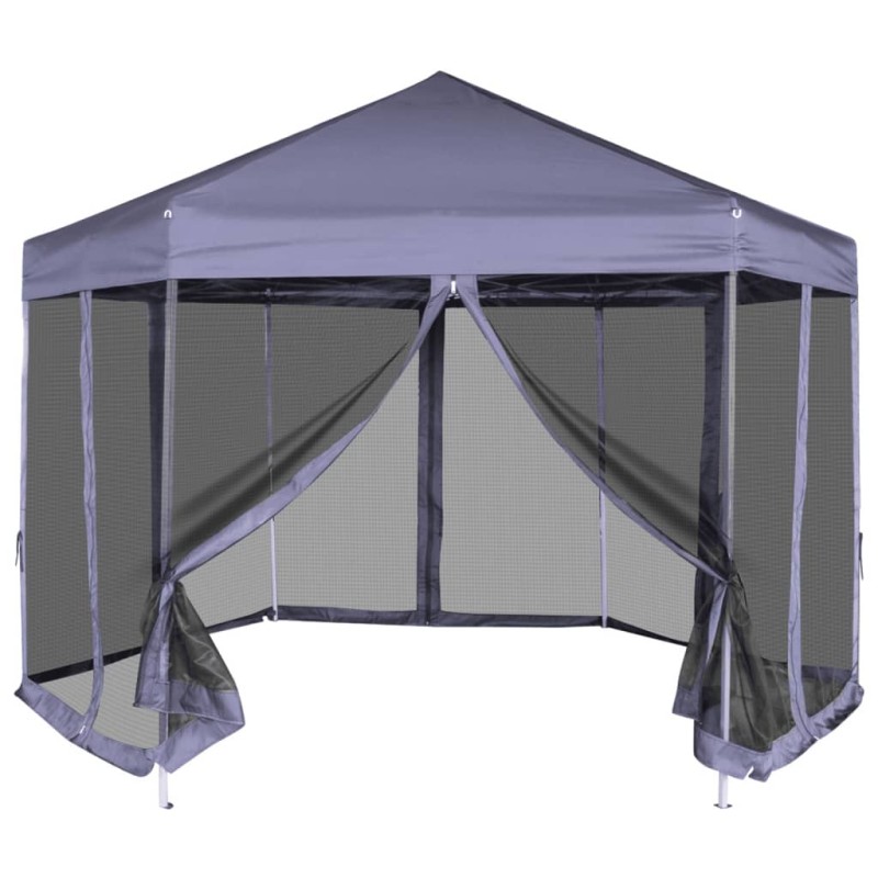 vidaXL Hexagonal Pop-Up Zelt mit 6 Seitenwänden Dunkelblau 3,6x3,1 m vidaXL Hexagonal Pop-Up Zelt mit 6 Seitenwänden Dunkelblau 3,6x3,1 m