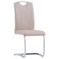vidaXL Freischwinger 2 Stk. Cappuccino-Braun Kunstleder vidaXL Freischwinger 2 Stk. Cappuccino-Braun Kunstleder