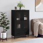 vidaXL Highboard Schwarz 69,5x31x115 cm Holzwerkstoff vidaXL Highboard Schwarz 69,5x31x115 cm Holzwerkstoff