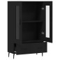 vidaXL Highboard Schwarz 69,5x31x115 cm Holzwerkstoff vidaXL Highboard Schwarz 69,5x31x115 cm Holzwerkstoff
