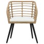 vidaXL 3-tlg. Bistro-Set Poly Rattan Eiche vidaXL 3-tlg. Bistro-Set Poly Rattan Eiche