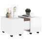 vidaXL Couchtisch Hochglanz-Weiß 60x60x38 cm Holzwerkstoff vidaXL Couchtisch Hochglanz-Weiß 60x60x38 cm Holzwerkstoff