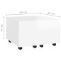 vidaXL Couchtisch Hochglanz-Weiß 60x60x38 cm Holzwerkstoff vidaXL Couchtisch Hochglanz-Weiß 60x60x38 cm Holzwerkstoff
