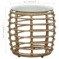 vidaXL 3-tlg. Bistro-Set Poly Rattan Eiche vidaXL 3-tlg. Bistro-Set Poly Rattan Eiche