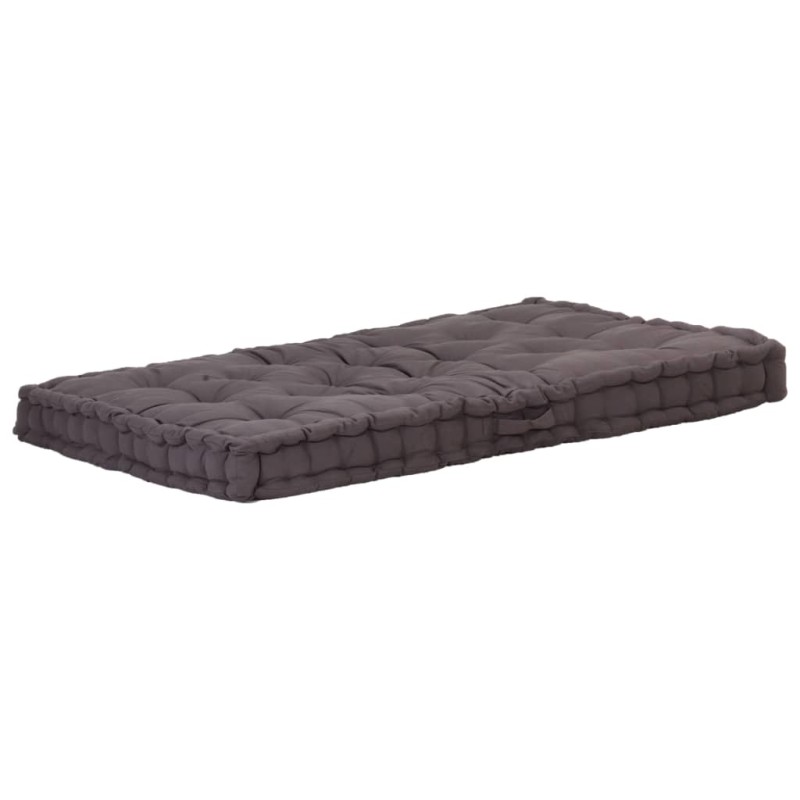 Palettenkissen Baumwolle 120×80×10 cm Anthrazit Palettenkissen Baumwolle 120×80×10 cm Anthrazit