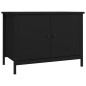 vidaXL TV-Schrank mit Türen Schwarz 60x35x45 cm Holzwerkstoff vidaXL TV-Schrank mit Türen Schwarz 60x35x45 cm Holzwerkstoff