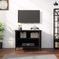 vidaXL TV-Schrank mit Türen Schwarz 60x35x45 cm Holzwerkstoff vidaXL TV-Schrank mit Türen Schwarz 60x35x45 cm Holzwerkstoff