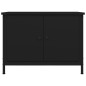 vidaXL TV-Schrank mit Türen Schwarz 60x35x45 cm Holzwerkstoff vidaXL TV-Schrank mit Türen Schwarz 60x35x45 cm Holzwerkstoff