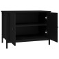 vidaXL TV-Schrank mit Türen Schwarz 60x35x45 cm Holzwerkstoff vidaXL TV-Schrank mit Türen Schwarz 60x35x45 cm Holzwerkstoff