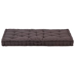 Palettenkissen Baumwolle 120×80×10 cm Anthrazit