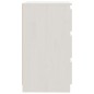 vidaXL Nachttisch Weiß 60x36x64 cm Kiefer Massivholz vidaXL Nachttisch Weiß 60x36x64 cm Kiefer Massivholz