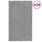 vidaXL Dachpaneele 36 Stk. Verzinkter Stahl Silbern 80x45 cm vidaXL Dachpaneele 36 Stk. Verzinkter Stahl Silbern 80x45 cm