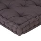 Palettenkissen Baumwolle 120×80×10 cm Anthrazit Palettenkissen Baumwolle 120×80×10 cm Anthrazit