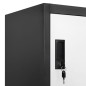 vidaXL Schließfachschrank Anthrazit und Weiß 90x45x180 cm Stahl vidaXL Schließfachschrank Anthrazit und Weiß 90x45x180 cm Stahl