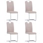 vidaXL Freischwinger 4 Stk. Cappuccino-Braun Kunstleder vidaXL Freischwinger 4 Stk. Cappuccino-Braun Kunstleder