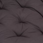 Palettenkissen Baumwolle 120×80×10 cm Anthrazit Palettenkissen Baumwolle 120×80×10 cm Anthrazit