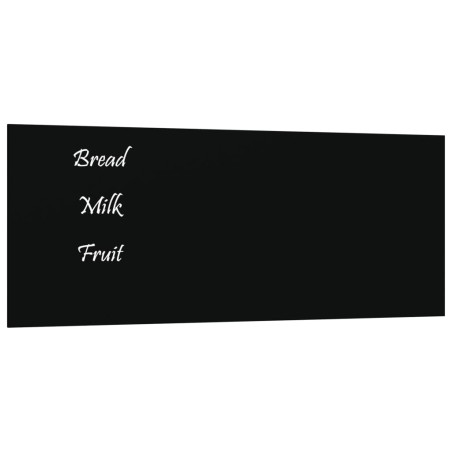 vidaXL Magnettafel Wandmontage Schwarz 50x20 cm Hartglas