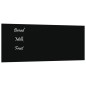vidaXL Magnettafel Wandmontage Schwarz 50x20 cm Hartglas vidaXL Magnettafel Wandmontage Schwarz 50x20 cm Hartglas