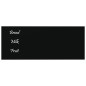vidaXL Magnettafel Wandmontage Schwarz 50x20 cm Hartglas vidaXL Magnettafel Wandmontage Schwarz 50x20 cm Hartglas