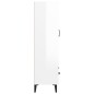 vidaXL Highboard Hochglanz-Weiß 70x31x115 cm Holzwerkstoff