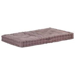 Palettenkissen Baumwolle 120×80×10 cm Taupe