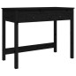 vidaXL Schreibtisch mit Schubladen Schwarz 100x50x78 cm Massivholz vidaXL Schreibtisch mit Schubladen Schwarz 100x50x78 cm Massivholz