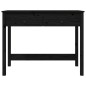 vidaXL Schreibtisch mit Schubladen Schwarz 100x50x78 cm Massivholz vidaXL Schreibtisch mit Schubladen Schwarz 100x50x78 cm Massivholz