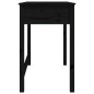 vidaXL Schreibtisch mit Schubladen Schwarz 100x50x78 cm Massivholz vidaXL Schreibtisch mit Schubladen Schwarz 100x50x78 cm Massivholz