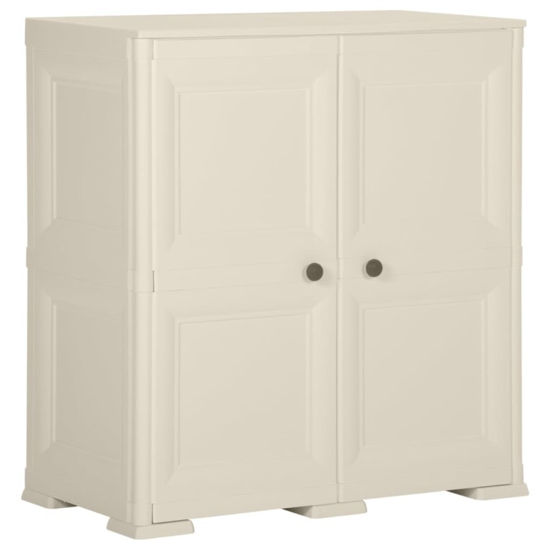 vidaXL Kunststoffschrank 79x43x85,5 cm Holzdesign Vanilleeis vidaXL Kunststoffschrank 79x43x85,5 cm Holzdesign Vanilleeis