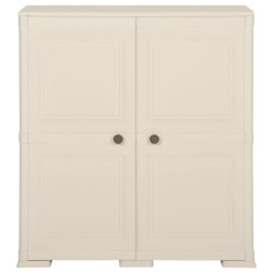 vidaXL Kunststoffschrank 79x43x85,5 cm Holzdesign Vanilleeis