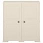 vidaXL Kunststoffschrank 79x43x85,5 cm Holzdesign Vanilleeis vidaXL Kunststoffschrank 79x43x85,5 cm Holzdesign Vanilleeis