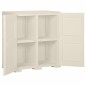 vidaXL Kunststoffschrank 79x43x85,5 cm Holzdesign Vanilleeis vidaXL Kunststoffschrank 79x43x85,5 cm Holzdesign Vanilleeis