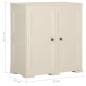vidaXL Kunststoffschrank 79x43x85,5 cm Holzdesign Vanilleeis vidaXL Kunststoffschrank 79x43x85,5 cm Holzdesign Vanilleeis