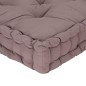 Palettenkissen Baumwolle 120×80×10 cm Taupe Palettenkissen Baumwolle 120×80×10 cm Taupe
